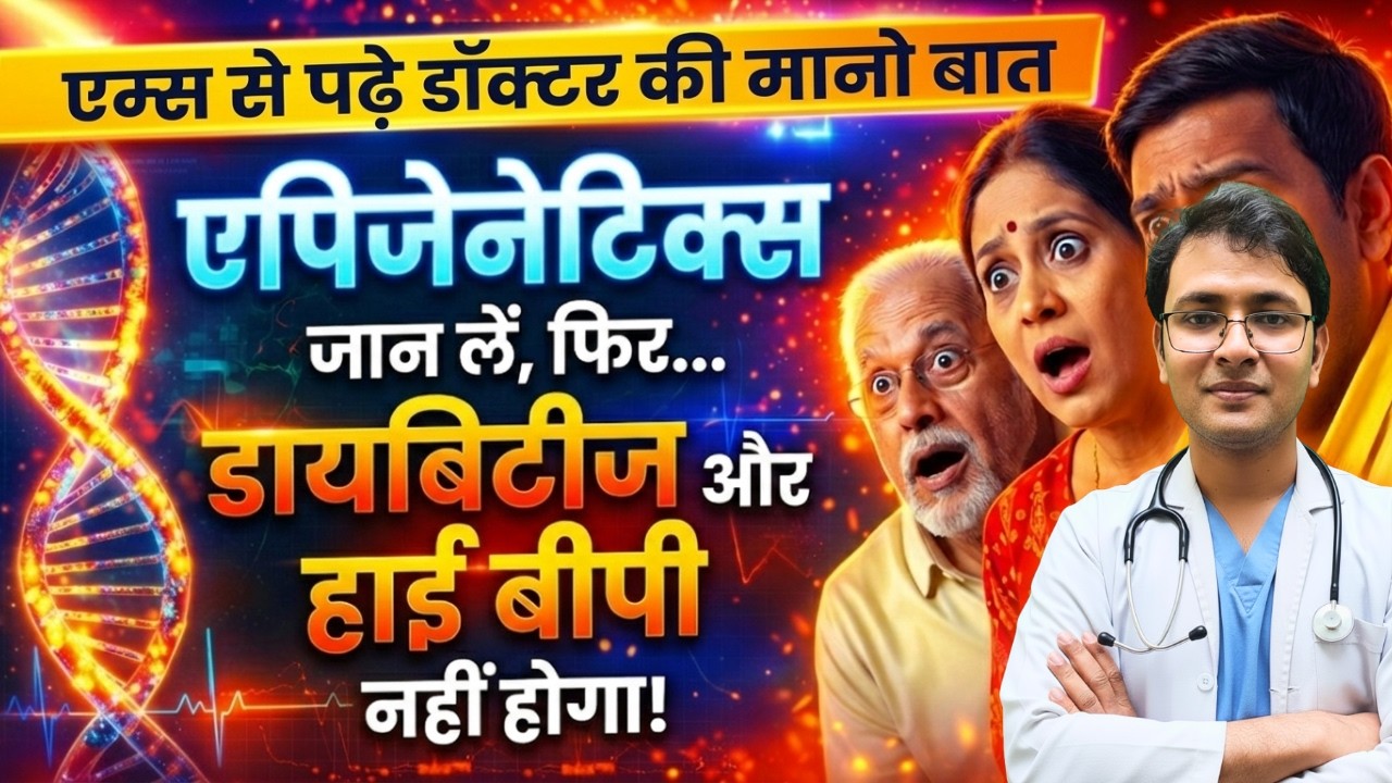 डायबिटीज़ और हाई बीपी को जड़ से मिटाएं: Epigenetics से High BP और शुगर 'Undo' करना सीखें।