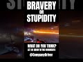 IS THIS THE BRAVEST TRUCKER YOU'VE EVER SEEN?
