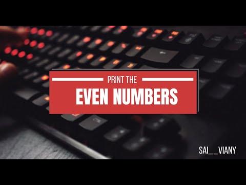 Number system program || Even numbers in range|| #java #coding # ...