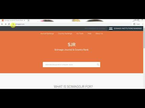 Journal Quality Check using Scimago || Scimago Journal Ranking || SJR