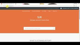 Journal Quality Check Using Scimago Scimago Journal Ranking Sjr