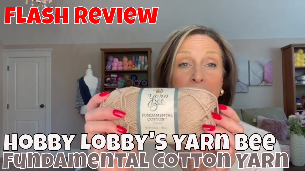 Yarn Bee Fundamental Cotton Yarn, Hobby Lobby, 2204741