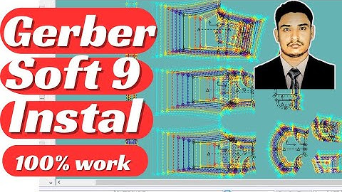 Install Gerber software v 9,How to install Gerber software v 9, Cad Bari (Gerber software install)