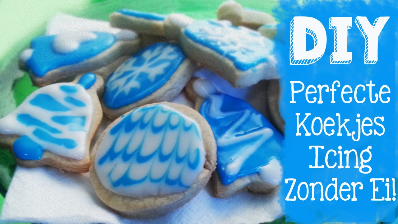 Perfecte Koekjes Glazuur / Royal Icing Recept- 😋 Zonder Ei Of Glycerine  Dag 13 Diyvember - Youtube