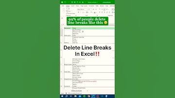 Delete Line Breaks in Excel ‼️#shorts #excel #computer #exceltips