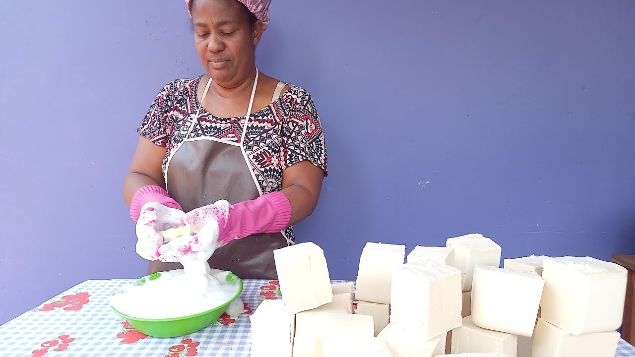Sabão em barra de coco