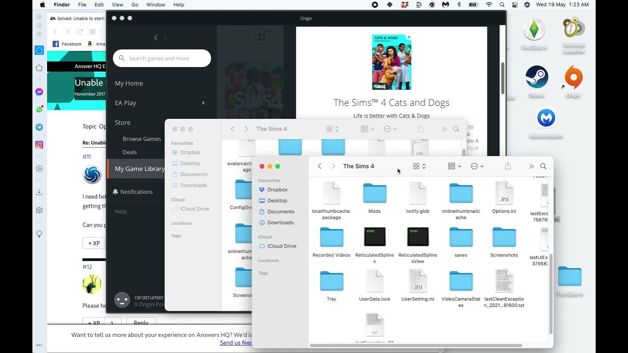 Re: Cannot launch Sims4 on Macbook - Game is - Answer HQ