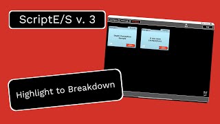 Celebrity ScriptE/S v.3 Features: Highlight to Breakdown (iPad Version) Wealth