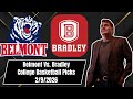 College Basketball Pick - Belmont vs Bradley Prediction, 2/9/2026 Best Bets, Odds & Betting Tips