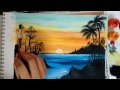 How to paint a beautiful scenery painting - Sunrise | Acrylic Landscape Painting | Simple & Easy