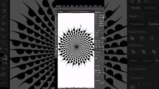 Create spiral mandala patterns with the Transform, effect in Adobe Illustrator😍 #illustrator #adobe