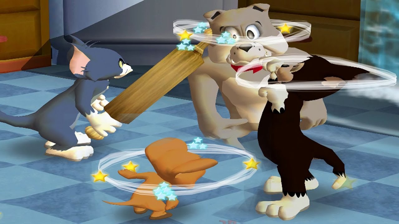 Tom and Jerry in War of the Whiskers HD Spike Vs Jerry Vs Tom Vs Butch (Master Difficulty)