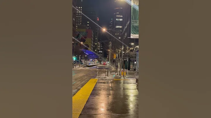 The Calgary transit #canada #calgary #canadadiaries #train #snow #winter