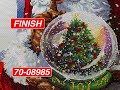 Вишивка Santa&#39;s Snow Globe Stocking Новорічний ДЕКОР