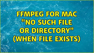 ffmpeg for Mac "no such file or directory" (when file exists) (2 Solutions!!)