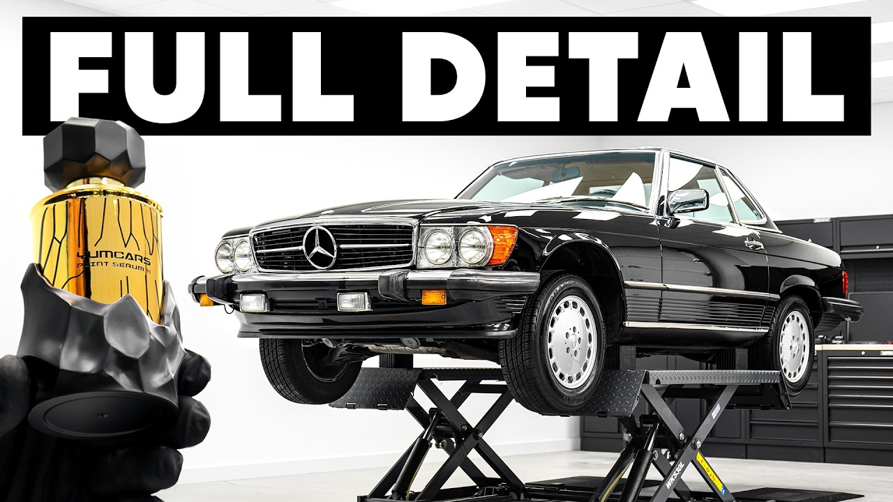 40 Year Old Mercedes 560SL Deep Clean - Exterior Car Detailing