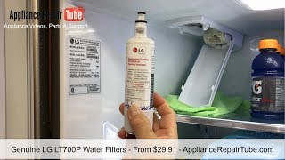 How To Replace LG Refrigerator Water Filter LT700P Video