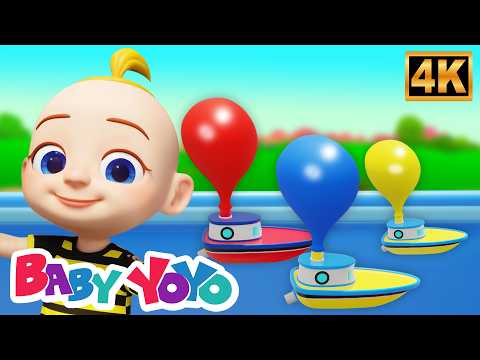 Balloon Boat Race | Fun Balloon Boat Racing Challenge for Kids | Who Will Win the Race?