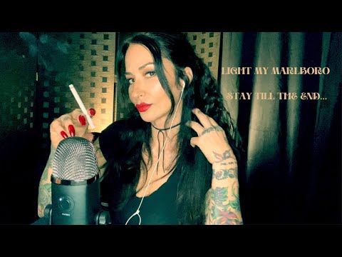 MY FAVORITE CIGARETTE BRAND ASMR (MENTHOL & REDS) (long red nails through hair) WHISPERED