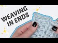 Weaving in Ends the Right Way, Easy Crochet Tutorial for Beginners