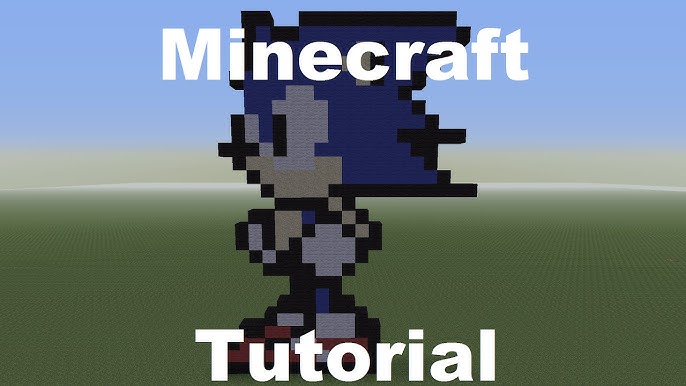 How to make Sans pixel art in Minecraft 