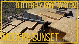 Butterfly Roof System | Building Custom Homes | Modern Sunset | AFT Construction