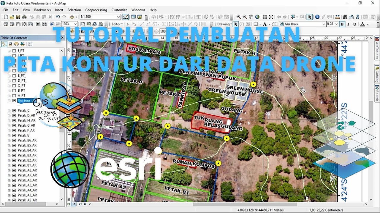 Tutorial Pembuatan Peta Kontur dari Data Drone - YouTube