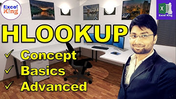 Hlookup in MS Excel, Concept, Basics to Advanced #AskExcelKing #ExcelKing2020 #ExcelKing