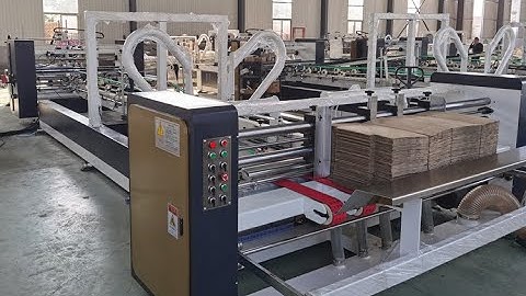 YK-1224 Automatic carton box folder gluer machine | YIKE GROUP | 1200x2400mm