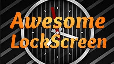 Awesome LockScreen for iPhone & iPod Touch - LS Striped Clock HD