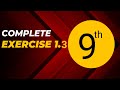 Class 9 Math Complete Exercise 1.3 | 9 class Math Chapter 1 Complete Exercise 1.3