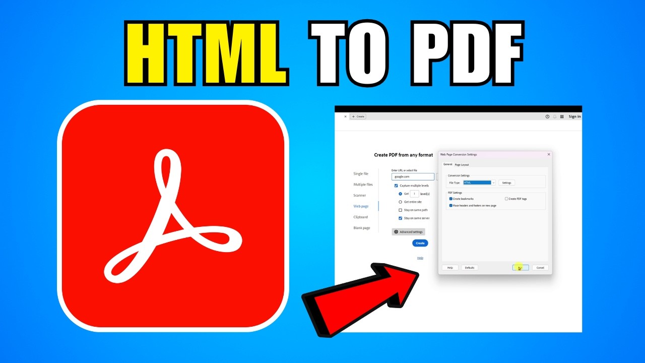 How To Convert Html To PDF In Adobe Acrobat (2026) (Complete Guide ...