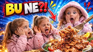 Huge Doner Kebab Shock! 😱 Triplets Ate This! | Afra, İkra, Dilara