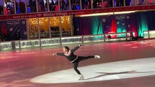 Watch the ice skating performance of US Olympian Mirai Nagasu at Bryant Park tree lighting 2022