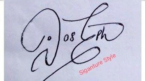 Joseph Name Signature Style | J Name Signature Style | Joseph Sign Idea |Billionaire Signature Style