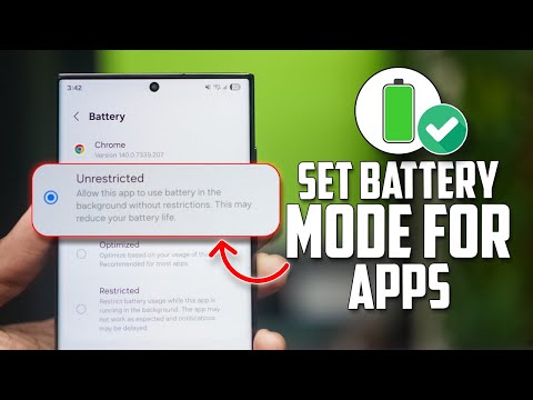 How to Set an App Battery Usage to Unrestricted/Optimized/Restricted | Samsung Battery Usage Setting