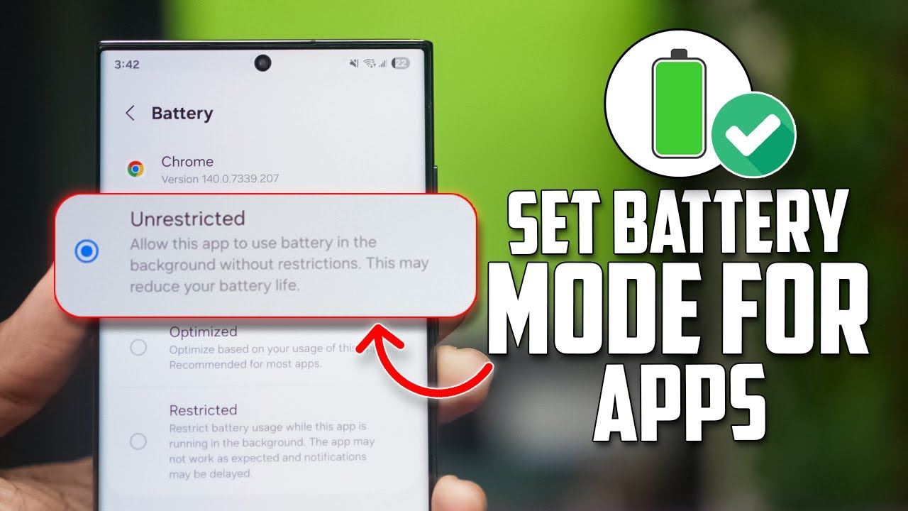 Как настроить использование батареи приложениями на неограниченное/оптимизированное/ограниченное ...