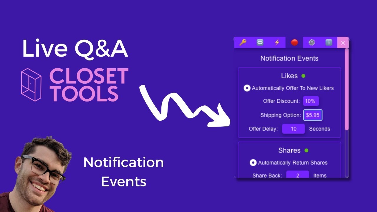 Closet Tools Q&A Automatic Offer To Likers YouTube