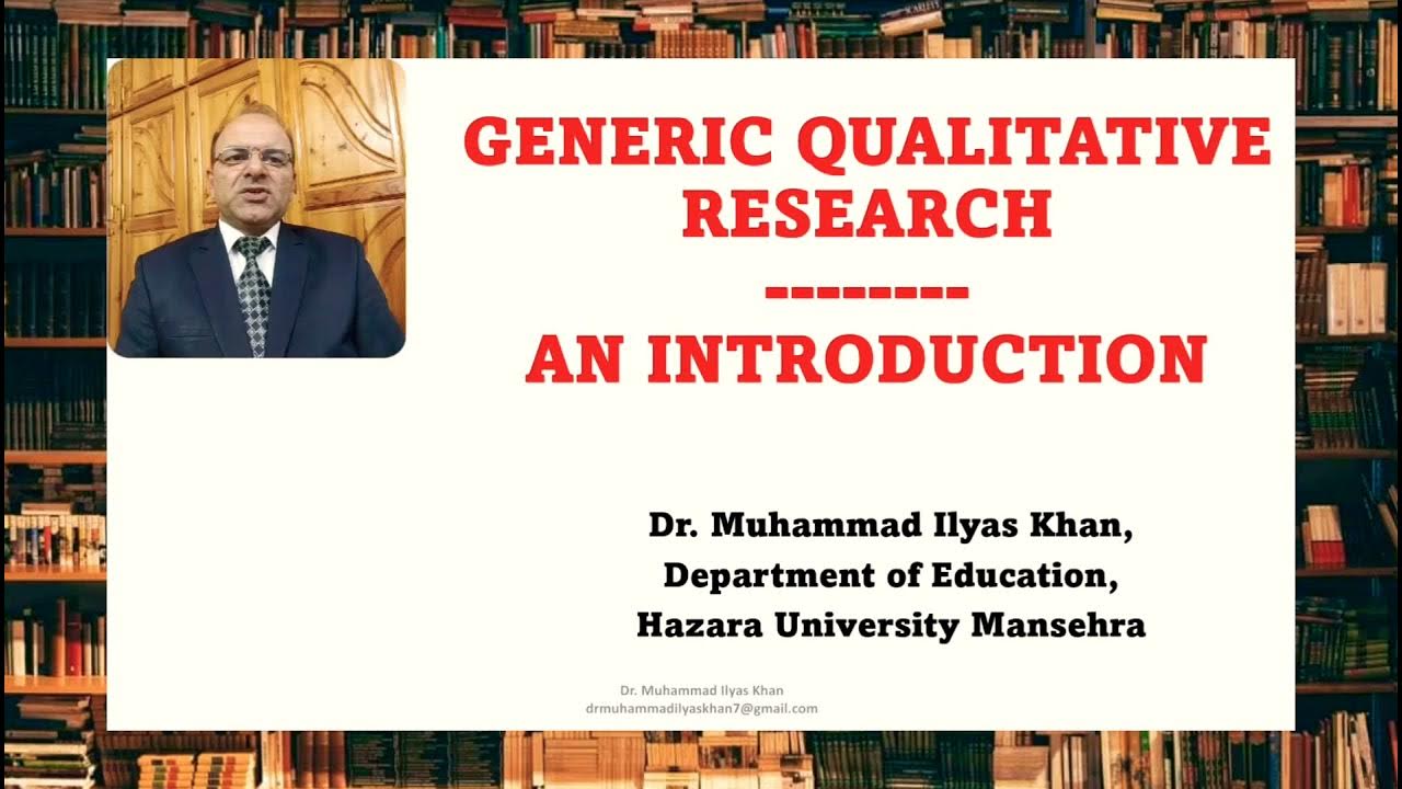 Generic Qualitative Research An Introduction YouTube
