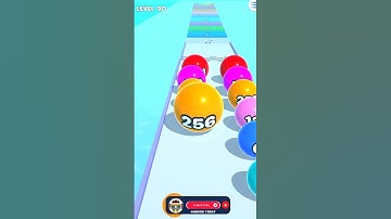 Ball Run 2048 game in MAX LEVEL ( Level - 90 ) #shorts #gaming #ballrun2048