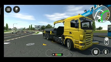 Mobil crane truck driving - Drive Simulator 2020 - Snima Gameplay.