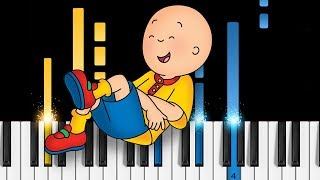 Video thumbnail of "Caillou Theme Song - EASY Piano Tutorial"