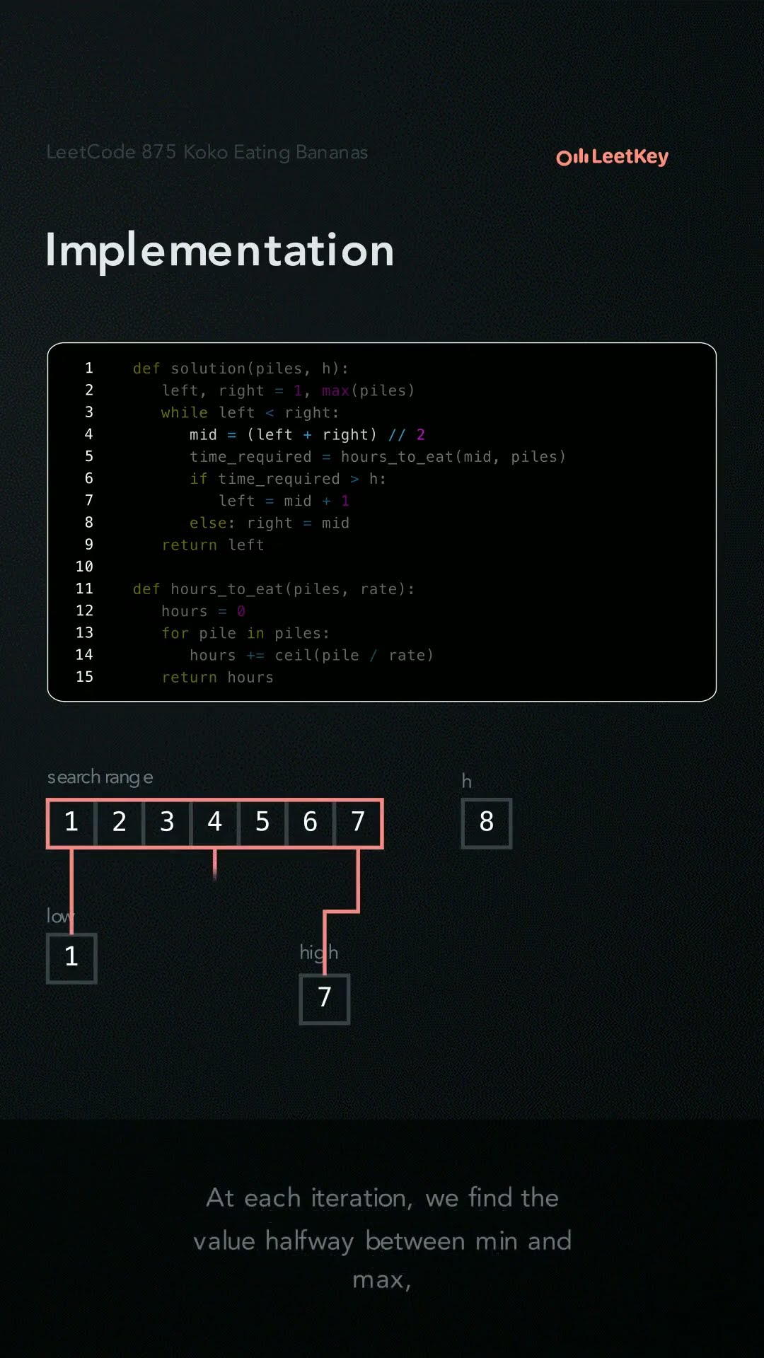 Video of LeetCode Problem 875: Koko Eating Bananas