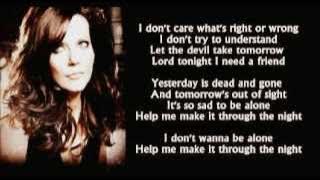 Download lagu Martina McBride - Help Me Make It Through The Night (   lyrics 2005)