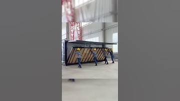 Expandable container house unfolding process show #containergardening  #containers  #containerhouses
