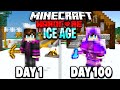 I Survived 100 Days in an ICE AGE in Minecraft Hardcore