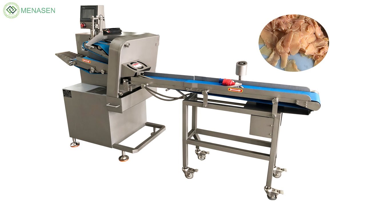 MNS-QP160 Continuous Mutton Beef Meat Slicing Machine| Micro-frozen Meat Slicer Machine