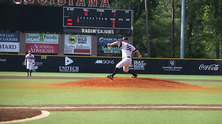 Riley pitching ULL june 2021