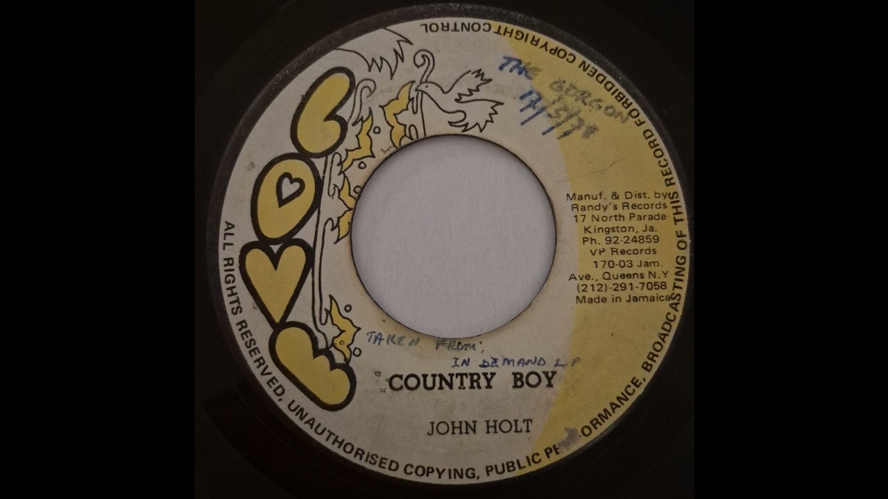 John Holt - Country Boy - Love 7inch 1978 - YouTube