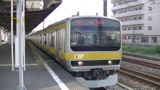 総武線E231系0番台　ミツB26編成　平井駅発車